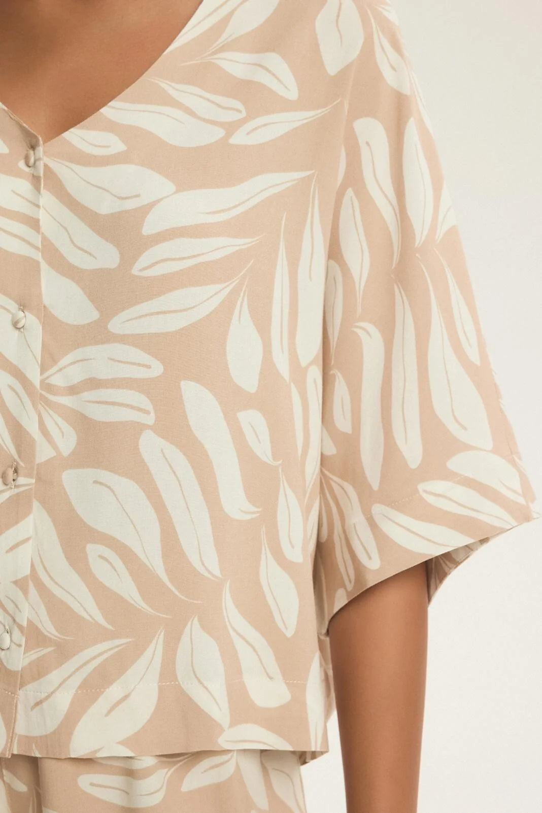 Dextra | pigiama donna in viscosa – set a motivo floreale