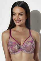 Divine - 2271 - reggiseno soft in rete con ricamo - coppe