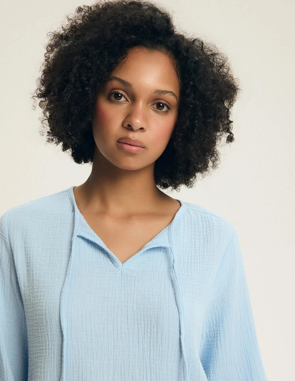 (eleni) pigiama donna in puro cotone mussola – leggerezza