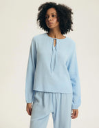 (eleni) pigiama donna in puro cotone mussola – leggerezza