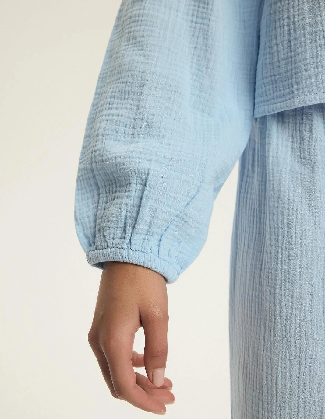 (eleni) pigiama donna in puro cotone mussola – leggerezza