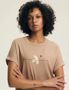 Eluna | camicia da notte in cotone con stampa gabbiano