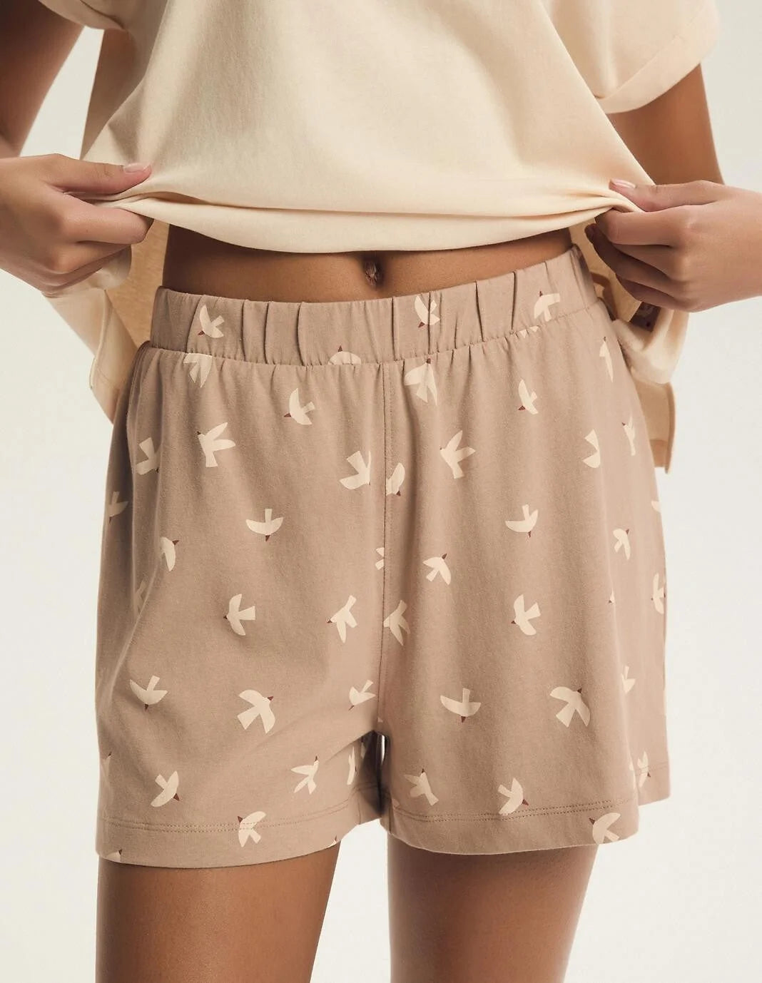 Eluna | pigiama estivo donna in cotone con shorts e stampa