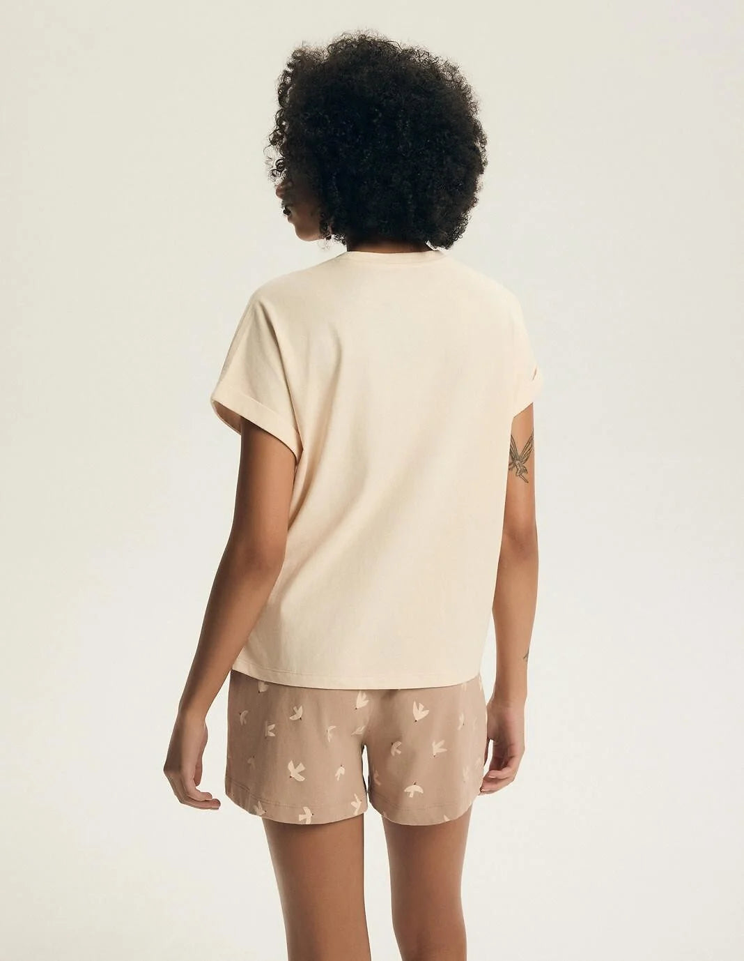 Eluna | pigiama estivo donna in cotone con shorts e stampa