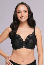 Enia | reggiseno soft con pizzo glitterato | sostegno