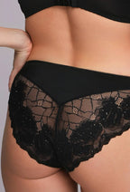 Enia | slip classici in microfibra e pizzo glitter