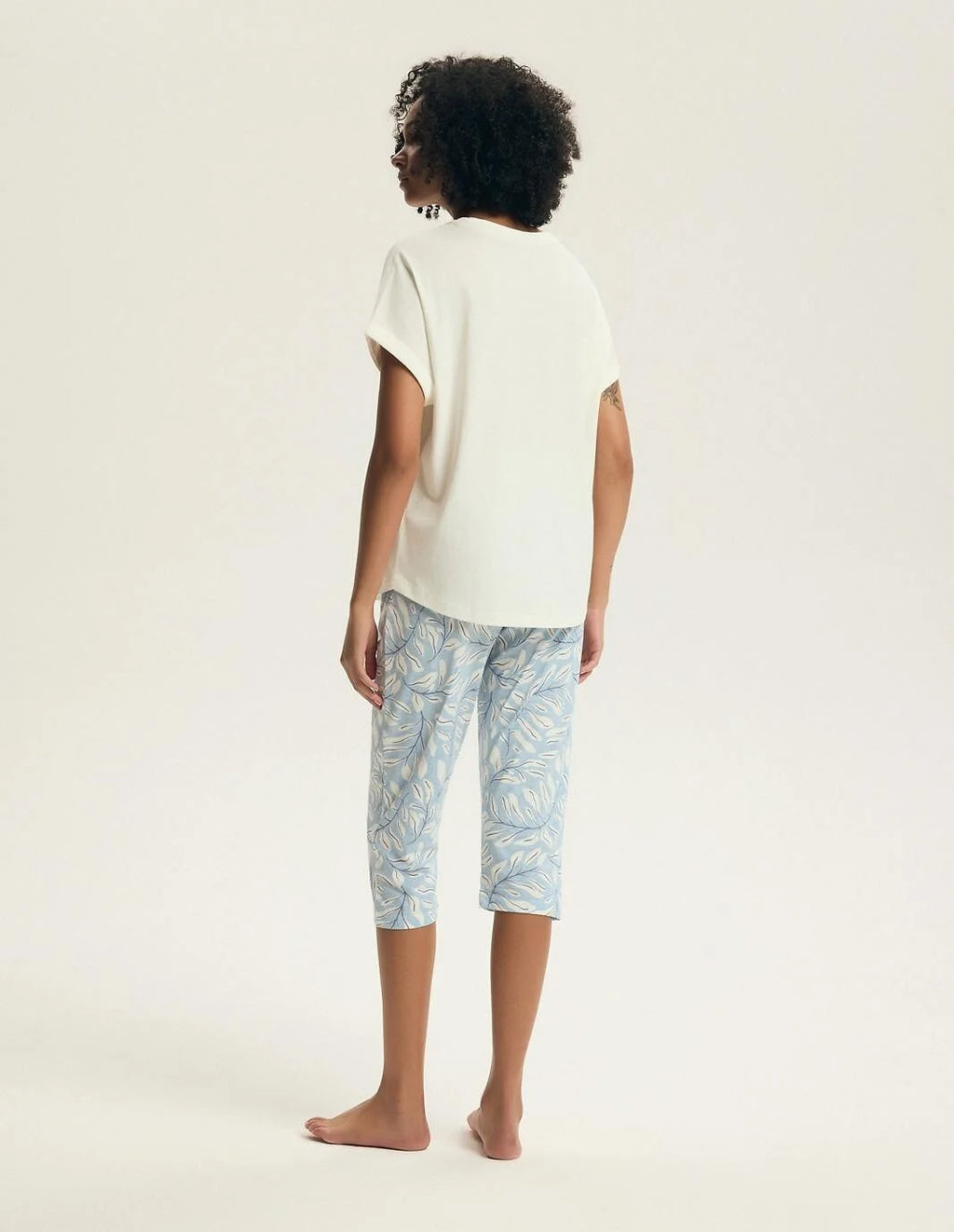 Estes | pigiama donna in cotone con pantaloni 3/4