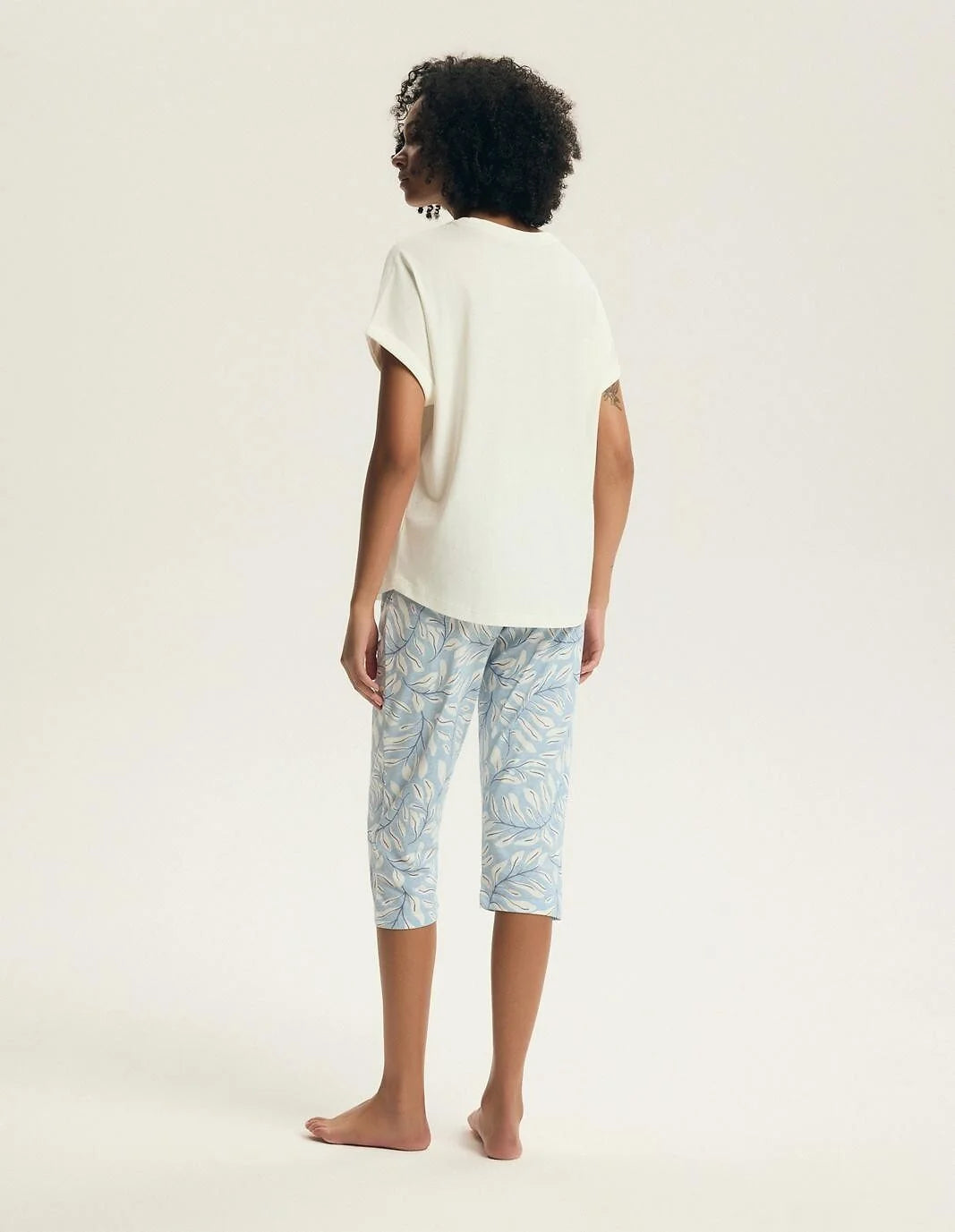 Estes | pigiama donna in cotone con pantaloni 3/4