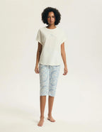 Estes | pigiama donna in cotone con pantaloni 3/4