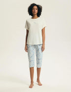 Estes | pigiama donna in cotone con pantaloni 3/4