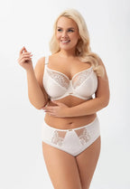 Evia | reggiseno soft in tulle e pizzo - ecru