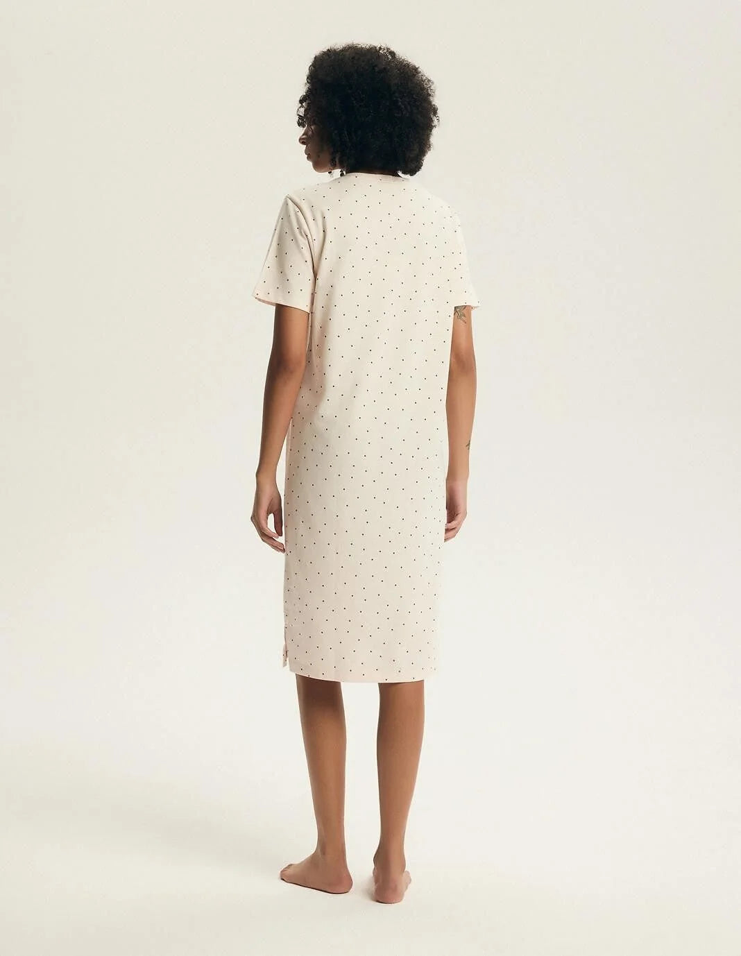 Evika | camicia da notte in cotone con stampa fragole