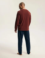 Fall - 45494 - pigiama lungo da uomo in puro cotone