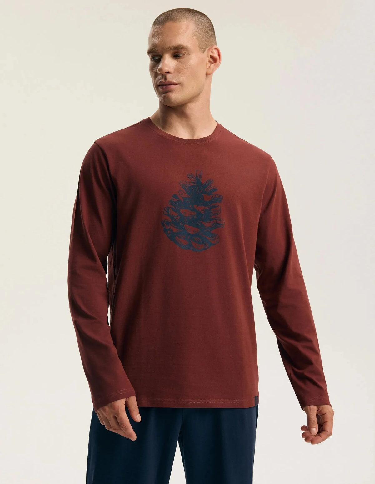 Fall - 45494 - pigiama lungo da uomo in puro cotone