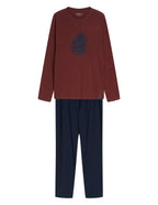 Fall - 45494 - pigiama lungo da uomo in puro cotone