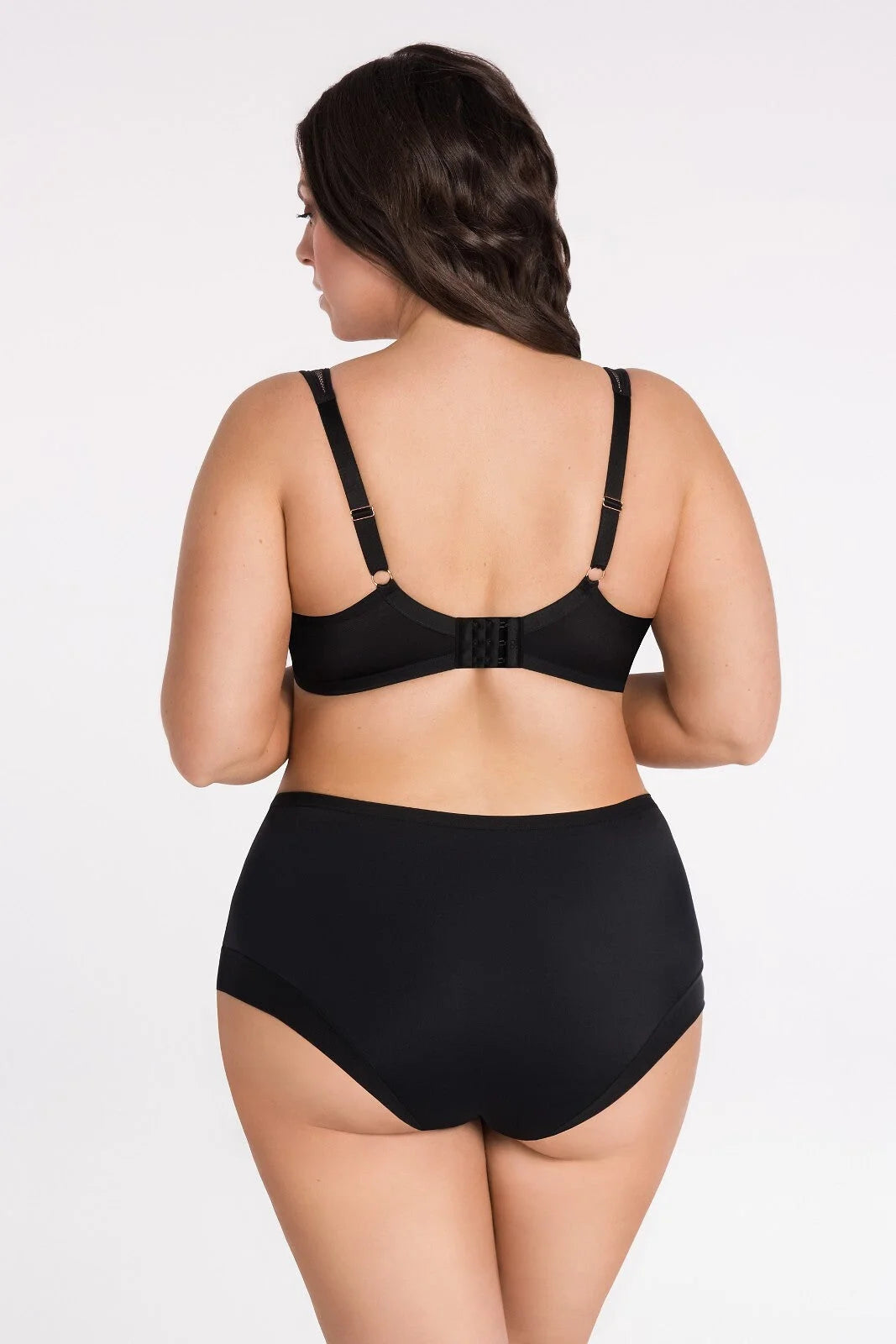 Luisse lux - k442/1 - nero - slip da donna a vita alta