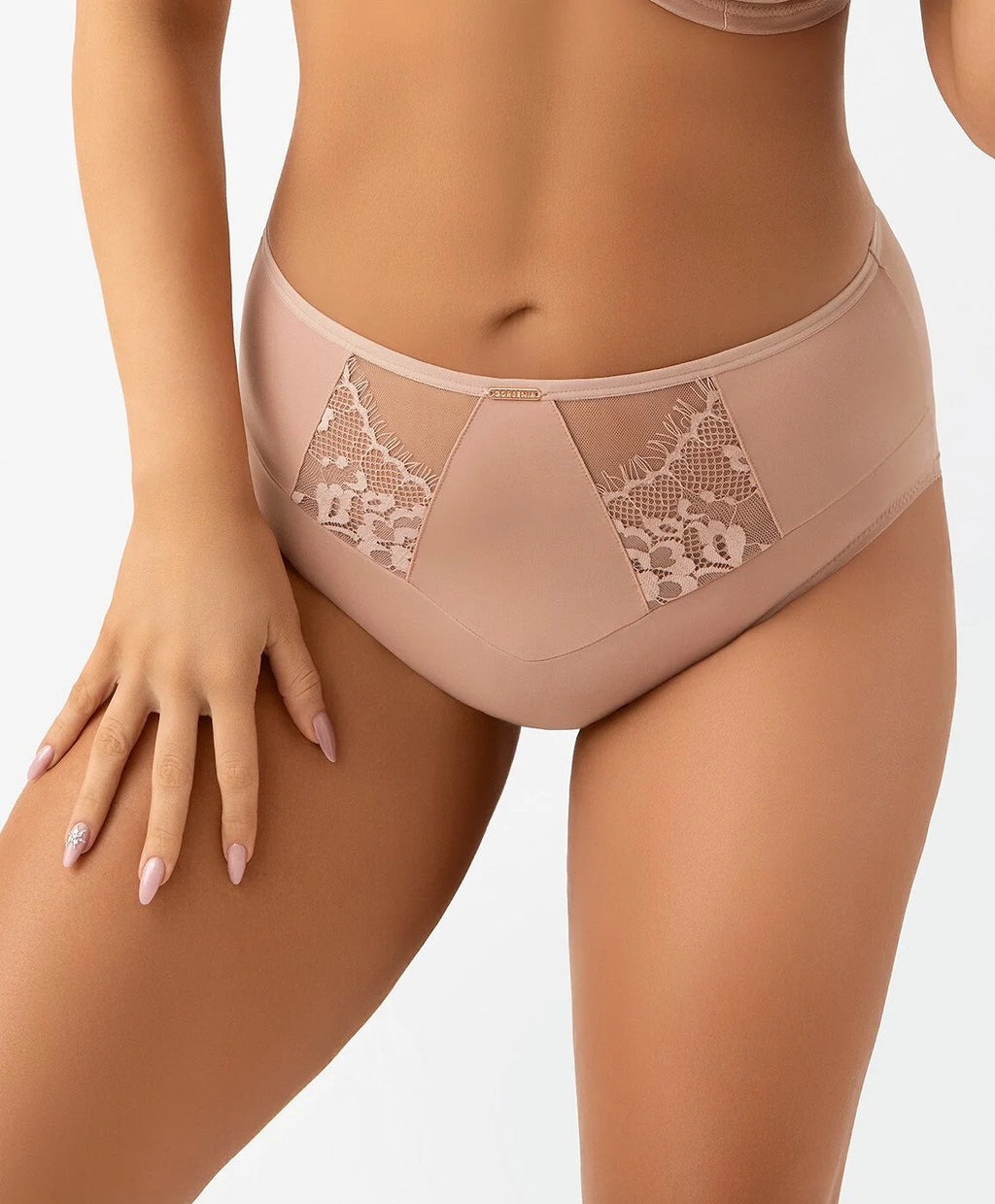 K938 - evia - cappucino - slip donna in microfibra coprente