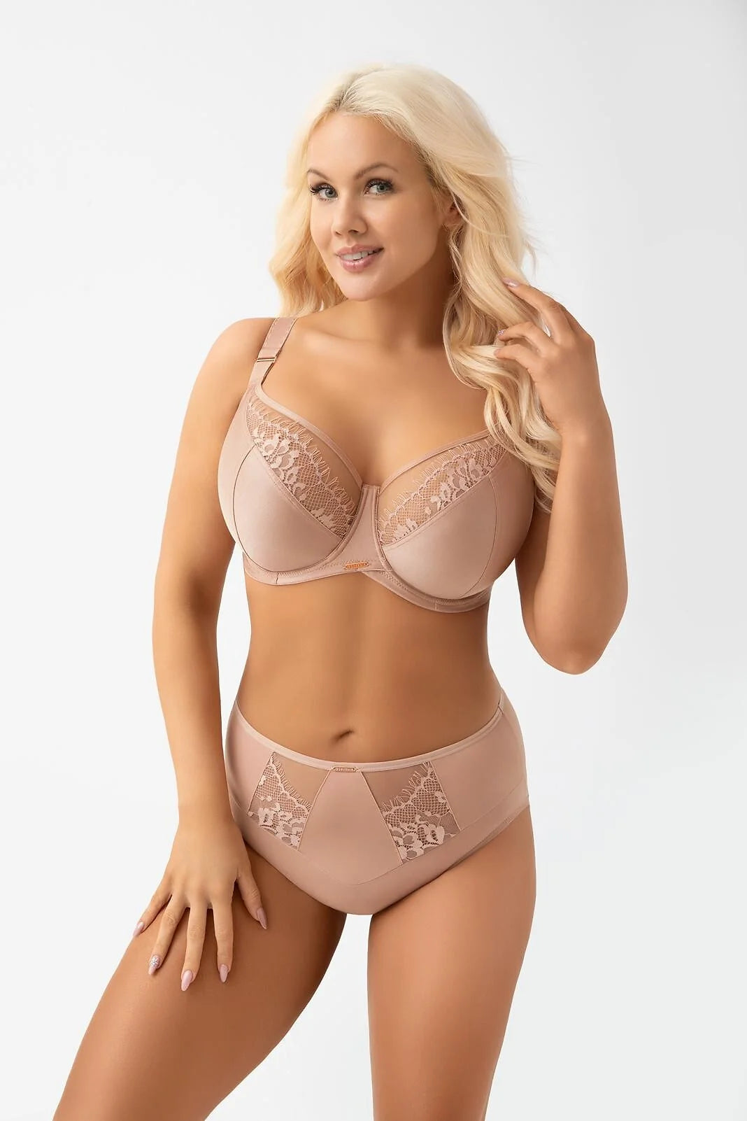 K938 - evia - cappucino - slip donna in microfibra coprente