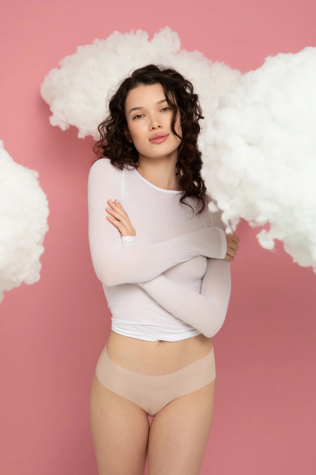 Figi julimex mousse classic xs-2xl beżowy