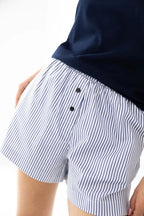 Finley - pigiama corto da donna in cotone e szorty stretch