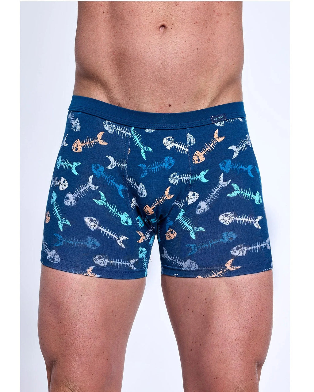 (fishbone) boxer da uomo in cotone elasticizzato - tattoo