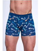 (fishbone) boxer da uomo in cotone elasticizzato - tattoo