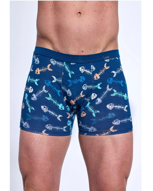 (fishbone) boxer da uomo in cotone elasticizzato - tattoo