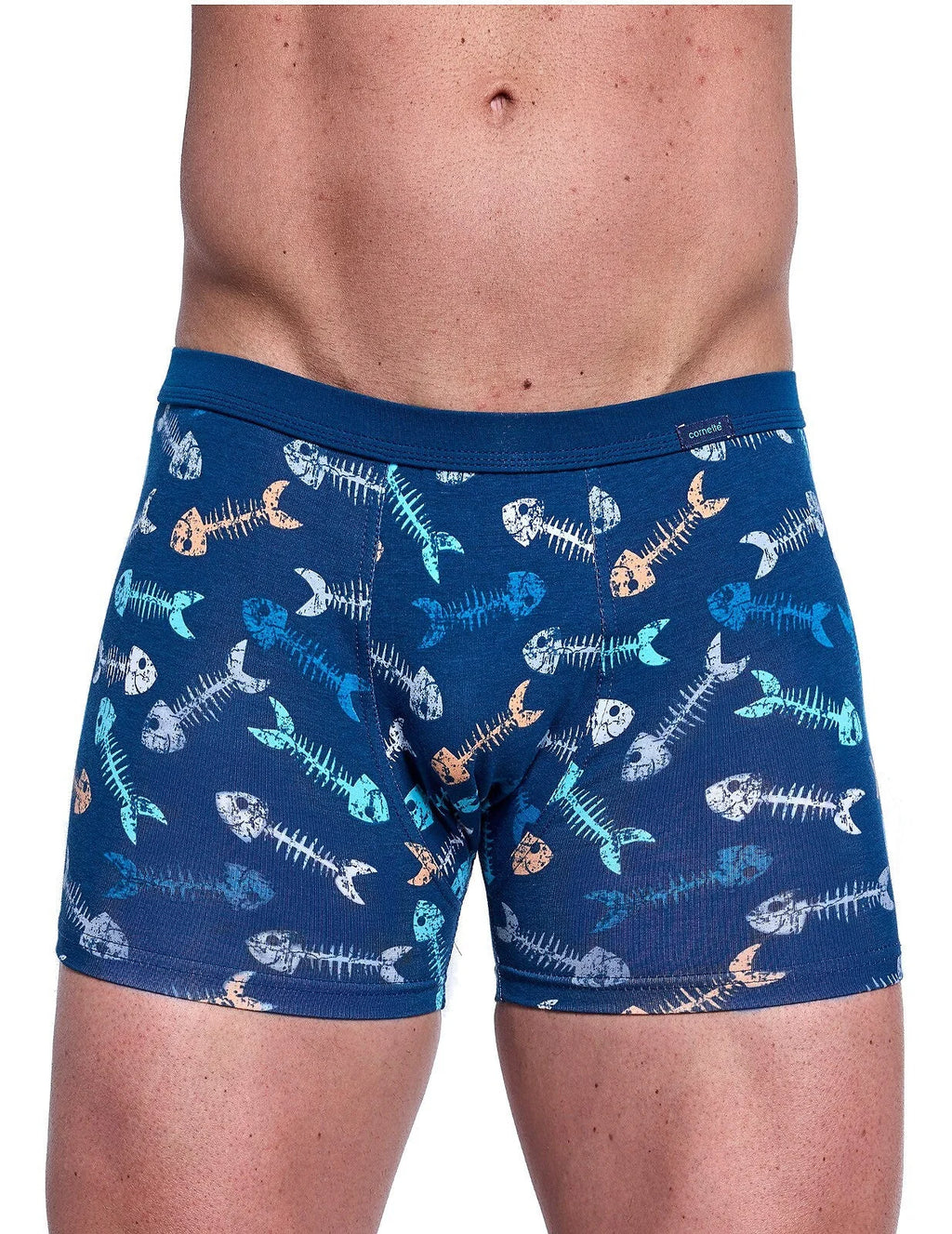 (fishbone) boxer da uomo in cotone elasticizzato - tattoo
