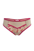 (flora) slip da donna brasiliano con ricami e profili