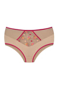 (flora) slip in tulle con ricamo floreale