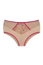 (flora) slip in tulle con ricamo floreale