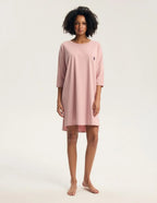 Galla - camicia da notte donna in cotone con taschino