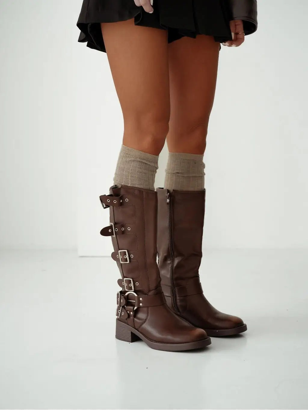 Gambaletti da donna in lana a costine | 1627-001