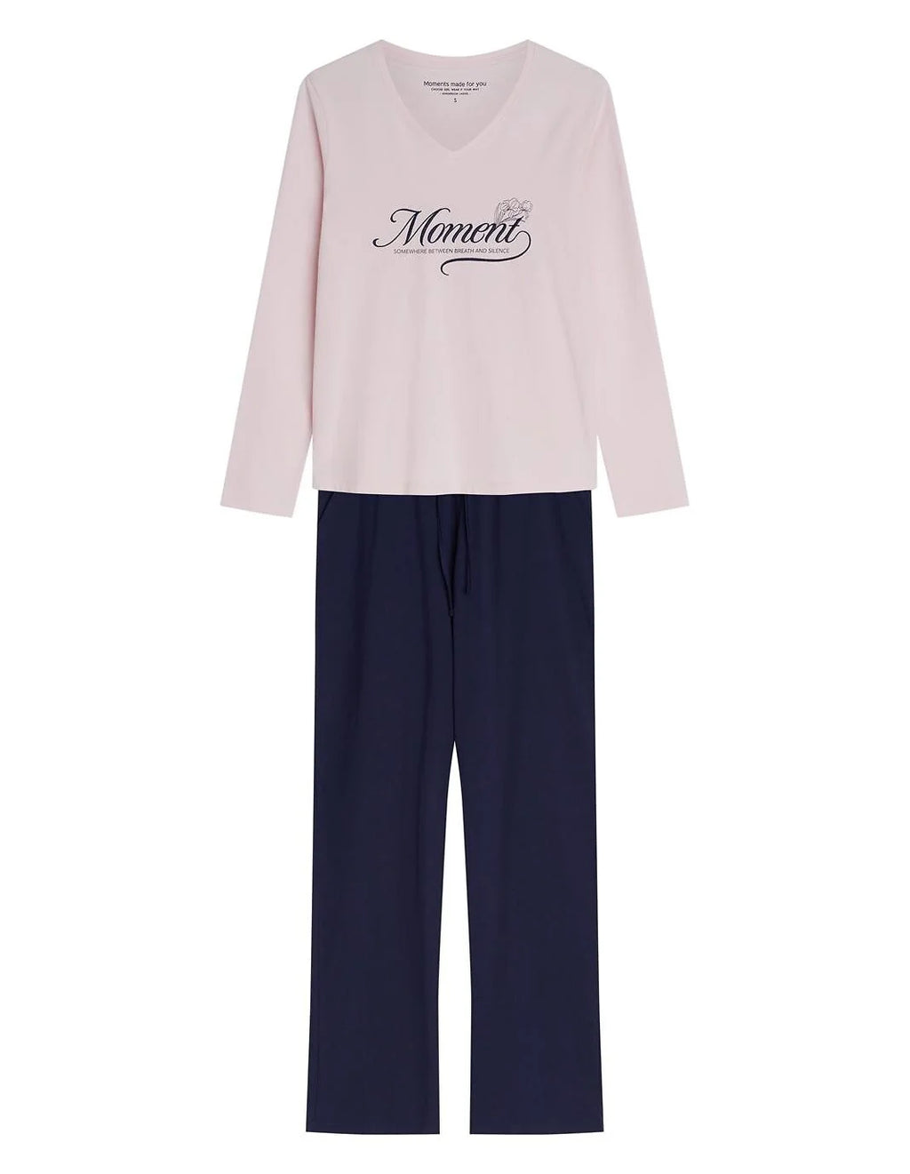 Gianna - pigiama lungo da donna in 100% cotone