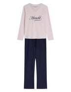 Gianna - pigiama lungo da donna in 100% cotone
