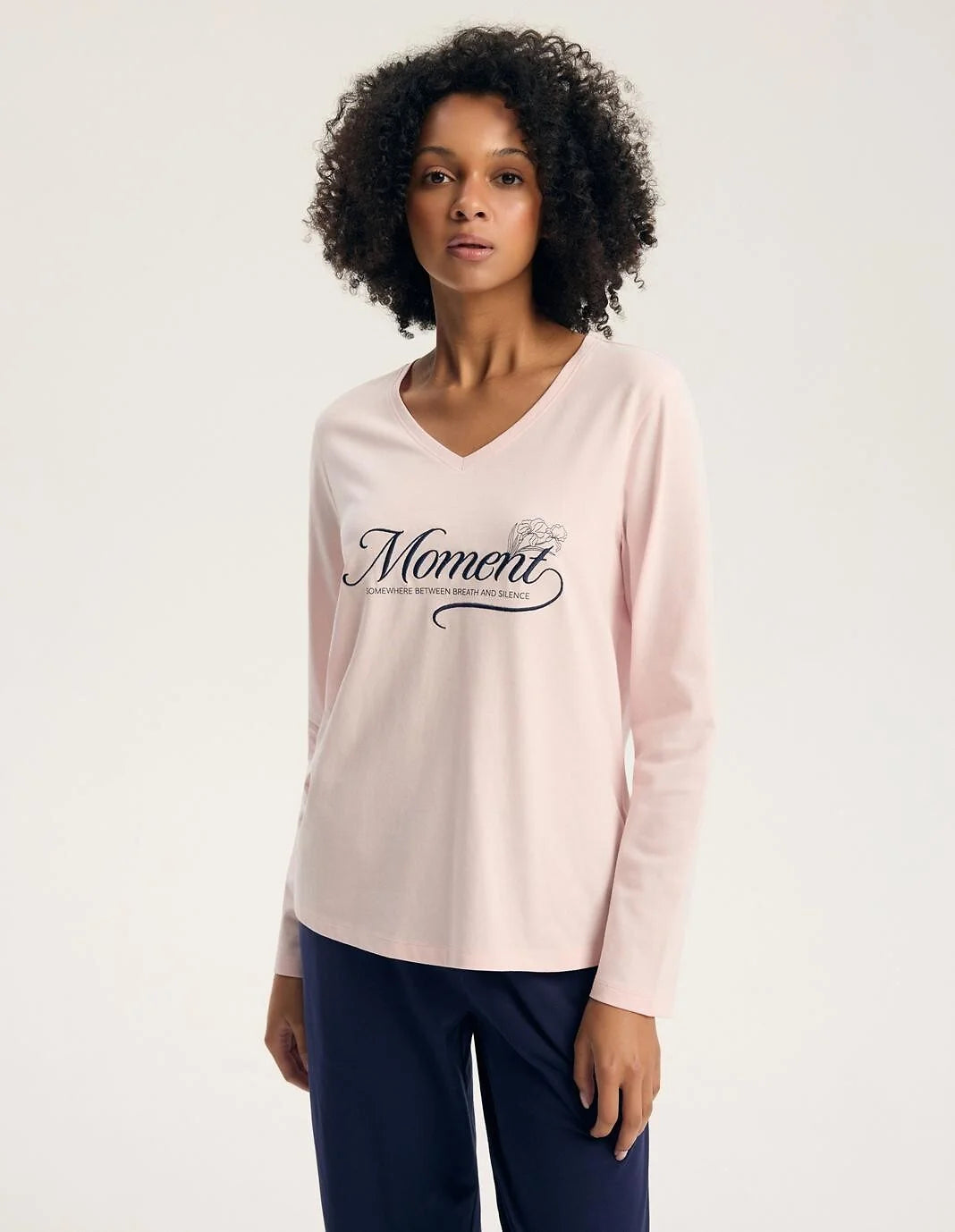 Gianna - pigiama lungo da donna in 100% cotone