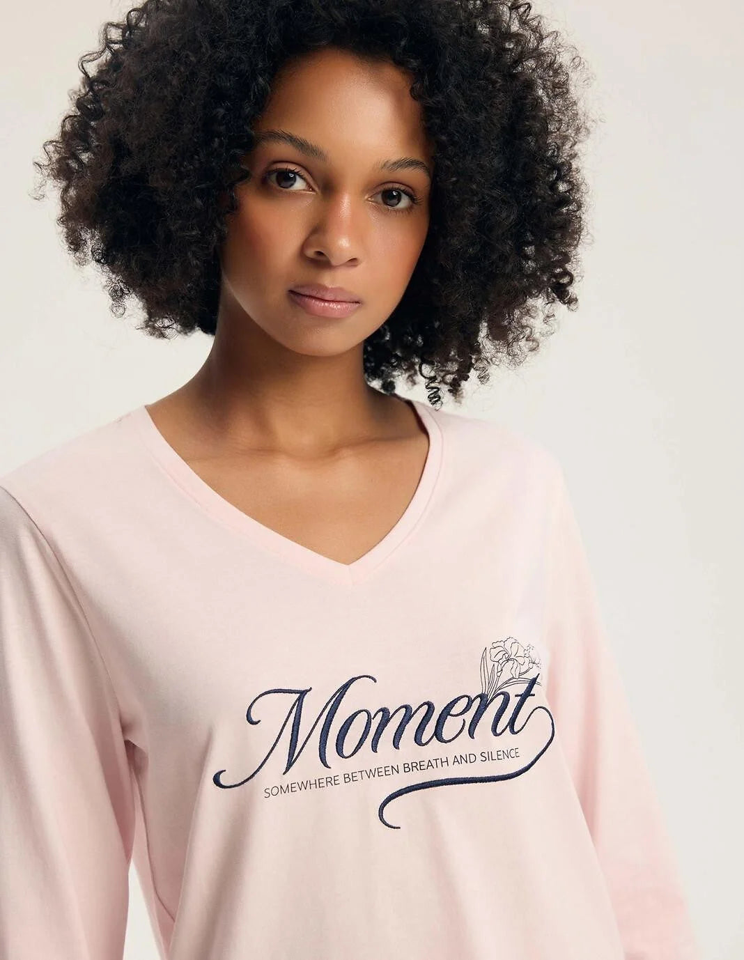 Gianna - pigiama lungo da donna in 100% cotone