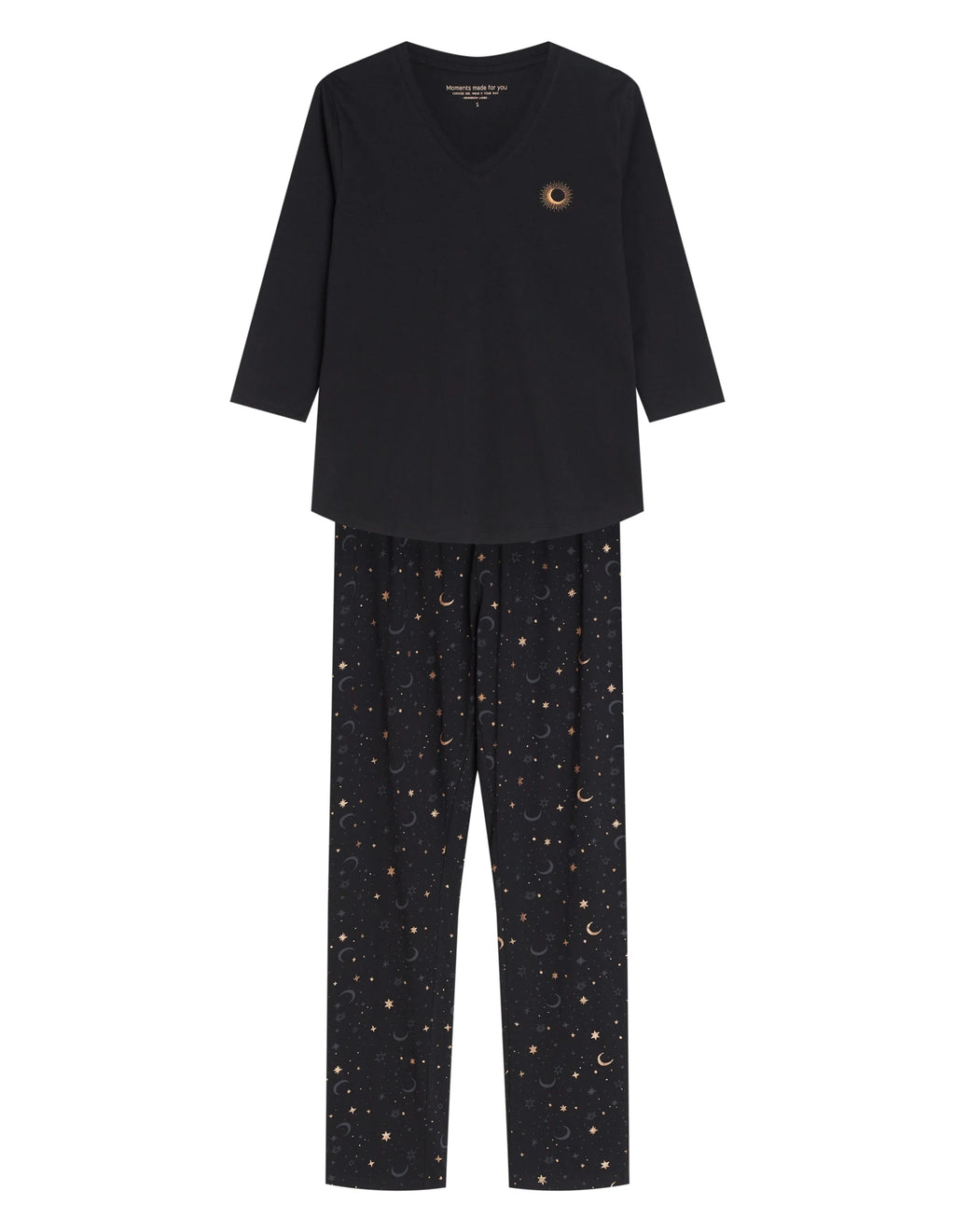 Gilly - 45438 - pigiama lungo da donna in puro cotone