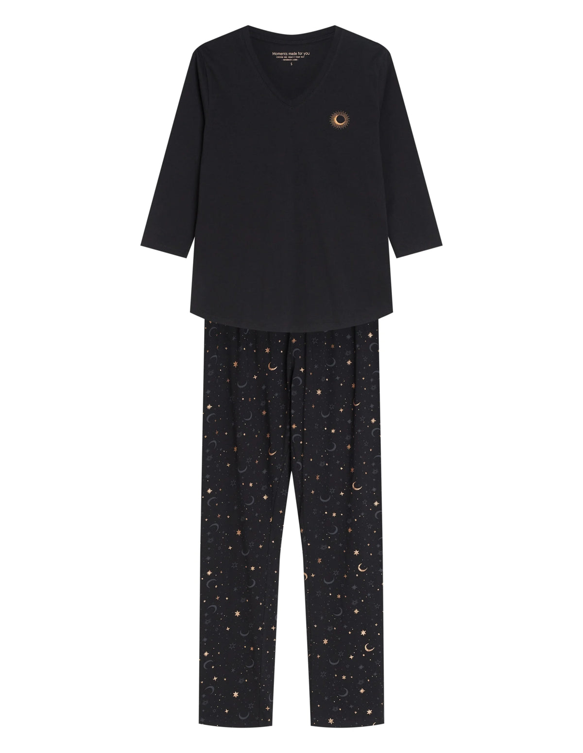 Gilly - 45438 - pigiama lungo da donna in puro cotone