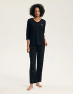 Gilly - 45438 - pigiama lungo da donna in puro cotone