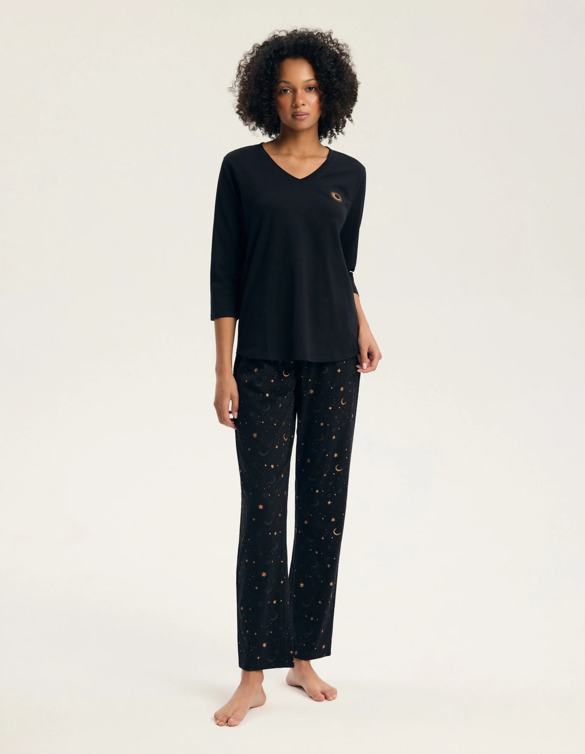 Gilly - 45438 - pigiama lungo da donna in puro cotone