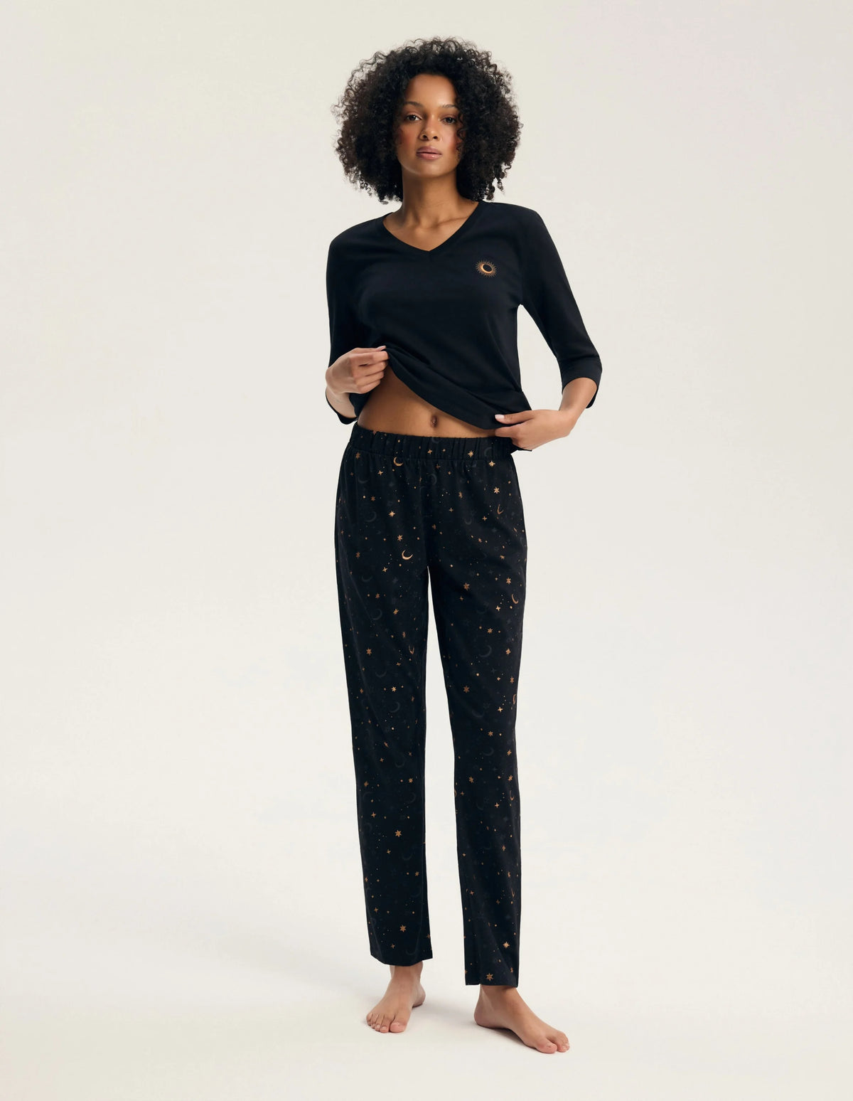 Gilly - 45438 - pigiama lungo da donna in puro cotone