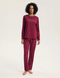 Gilly - 45439 - pigiama lungo da donna in 100% cotone