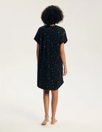 Gilly - 45441 - camicia da notte in cotone con stampa lune