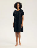 Gilly - 45441 - camicia da notte in cotone con stampa lune