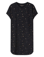 Gilly - 45441 - camicia da notte in cotone con stampa lune