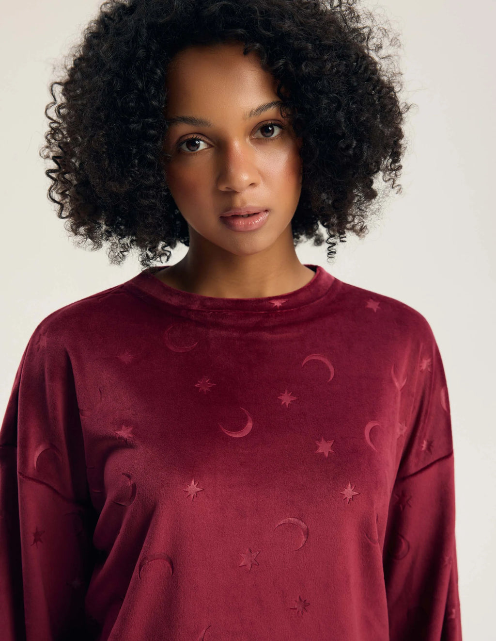 Gilly - 45442 - pigiama lungo da donna in velluto