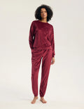 Gilly - 45442 - pigiama lungo da donna in velluto