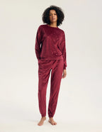 Gilly - 45442 - pigiama lungo da donna in velluto
