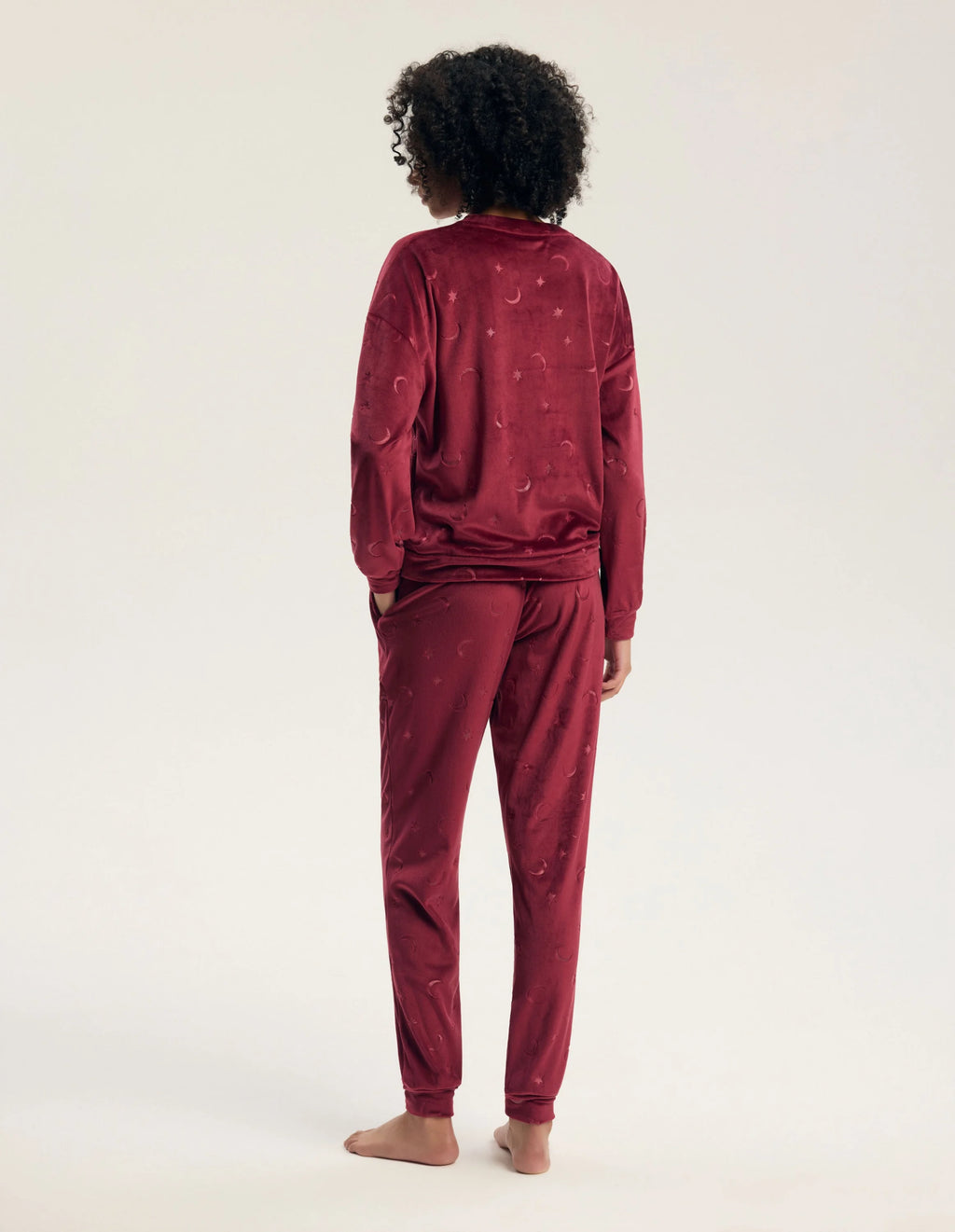 Gilly - 45442 - pigiama lungo da donna in velluto